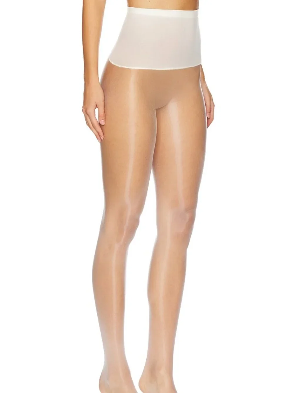 Superdown Gabi Tights in White sheer